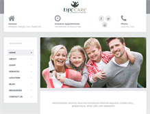 Tablet Screenshot of lifecarepsychiatry.com